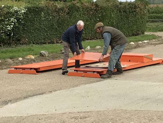 SGS 9M Pickup Lorry جسر وزن محمول سهل المعايرة مع مؤسسة دائمة